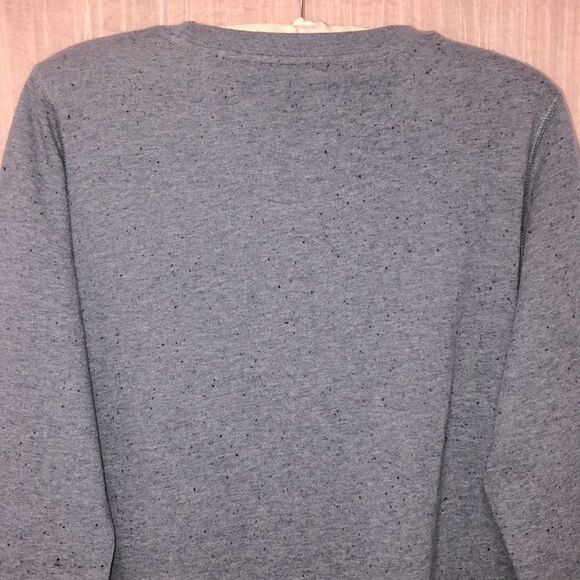 Orvis M Blue with Black Specks Pullover Sweatshirt - Picture 4 of 10